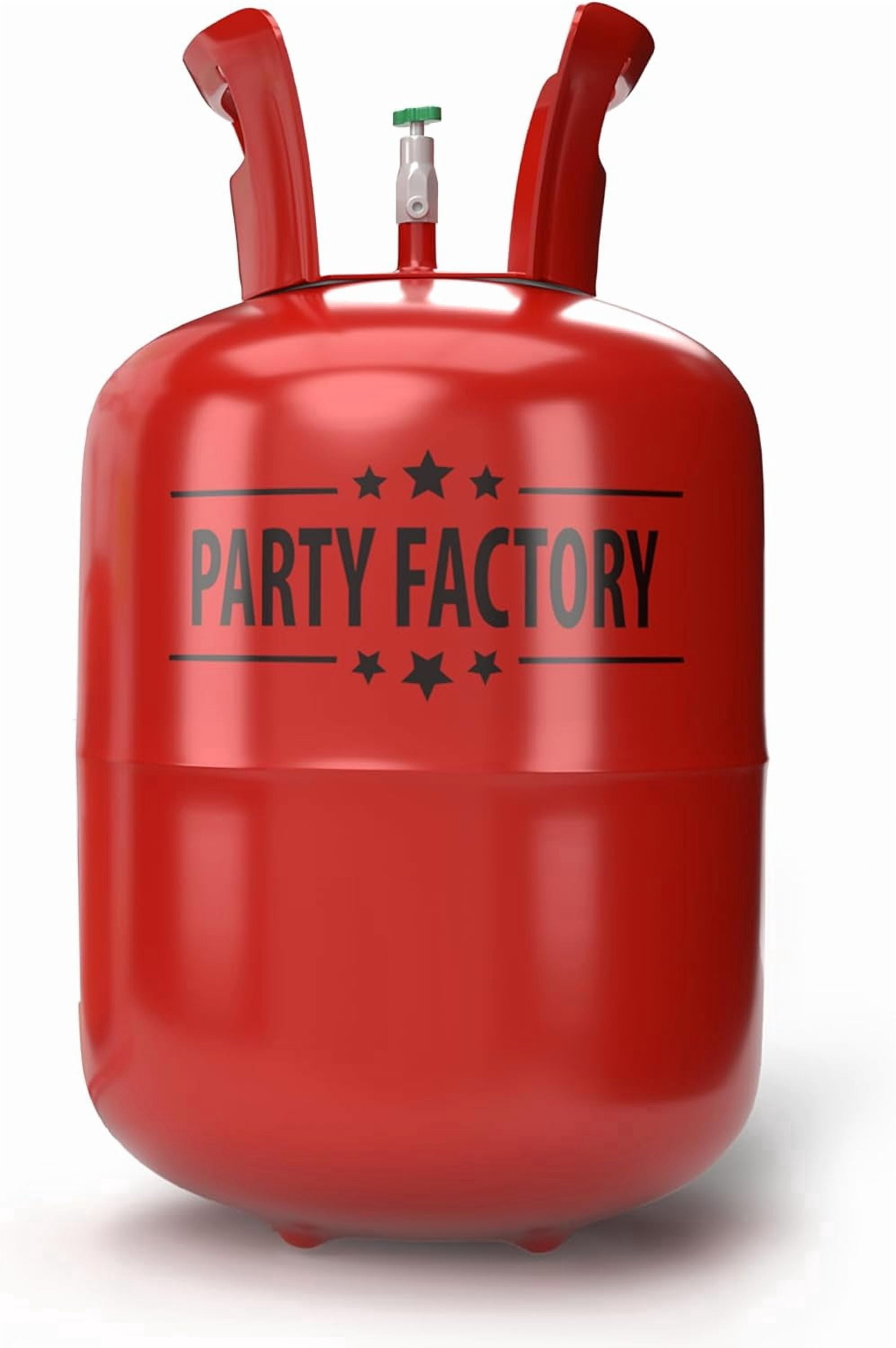 Party Factory Helium Tank for 30 Latex Balloons, Helium Cylinder 7 cu. ft. Gas for Balloons, Ideal for Birthday Party, Wedding…