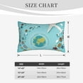 thumbnail image 6 of Balery Travelling on Airplane Bedding Queen Pillow Cases - Envelope Closure - Soft Brushed Microfiber Fabric - Shrinkage and Fade Resistant Pillow Cases-16"x24", 6 of 9