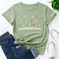 thumbnail image 4 of Anbech All The Cool Kids Are Reading T-Shirt for Women Reading Graphic Junior Girls Short Sleeve Tee Tops with Crew Neck, 4 of 5