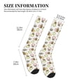 thumbnail image 4 of Rateoe Donut Sloth Compression Socks for Women and Men 20-30mmHg-Circulation Support Socks Knee High Nurse Pregnant Running Medical and Travel Athletic, 4 of 7