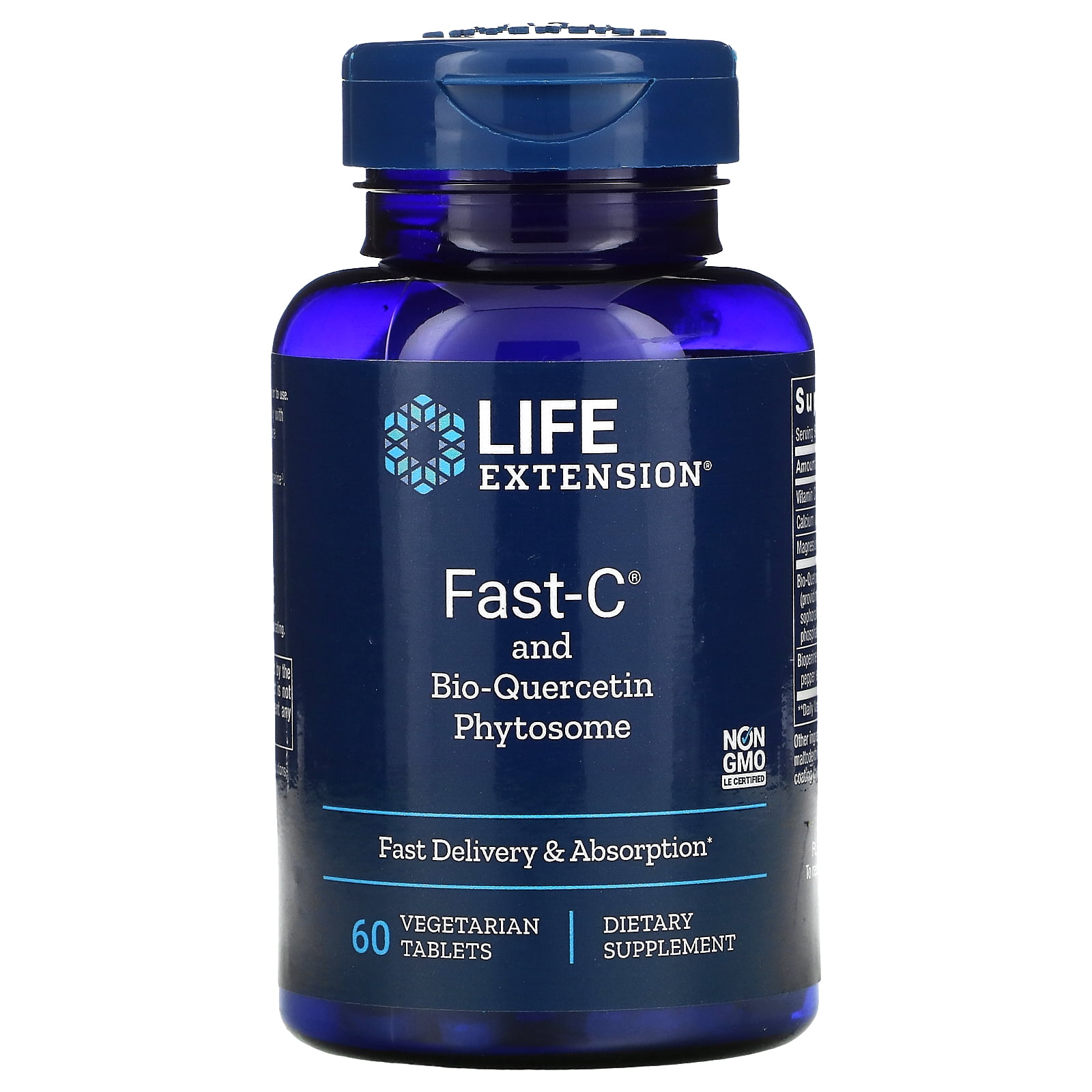 FastC and BioQuercetin Phytosome, 60 Vegetarian Tablets, Life
