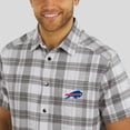 thumbnail image 6 of Men's Darius Rucker Collection by Fanatics Gray Buffalo Bills Team Plaid Short Sleeve Full-Snap Shirt, 6 of 6