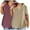 Wine+Khaki, variant on GERsome 2 Pack Women's Plus Size T Shirt V Neck Short Sleeve Tops Loose Fit Casual Solid Color Basic Elegant Tunic, Sizes L-5XL