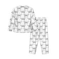 thumbnail image 2 of Uemuo Labrador Retriever Dog Pattern Womens Pajama Sets,PJ Set for Women,Pajamas for Women Logo,Long Sleeve Pajama Set for Women,Soft Long Sleeve Top With Pants-Large, 2 of 9