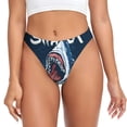thumbnail image 1 of Balery Shark Tangas de Algodón para Mujer con Estampado – Ropa Interior Sexy, Transpirable, G-string-XX-Large, 1 of 6