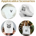 thumbnail image 5 of 12PCS Cat Head Iron on Transfer Paper Cats Animals DIY Heat Transfer Sticker Applique Washable Iron-on Decals for T Shirts DTF Transfers Ready to Press for Clothing Peaked Cap Bag Jackets, 5 of 9