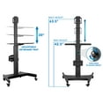 thumbnail image 6 of Mount-It! Mobile Standing with Adjustable Keyboard Tray and CPU Holder | Fits 13"-32" Monitors, 6 of 9