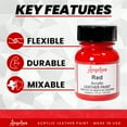 thumbnail image 2 of Angelus® Acrylic Leather Paint, 1 oz., Red, 2 of 5