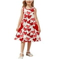 thumbnail image 2 of LOVZFMLL Vêtements d'Été Jupe Sans Manches Brodée Style Occidental pour Enfants Robe Fille, 2 of 5
