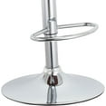 thumbnail image 7 of Contemporary Black PU Leather Swivel Bar Stool with Adjustable Height & Padded Ergonomic Back - Modern Kitchen Counter & Home Bar Furniture (33"-42" Height), 7 of 7