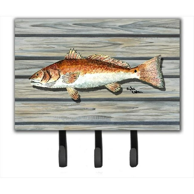 Carolines Treasures 8489TH68 6 x 9 Po Laisse de Poisson Rouge Ou Porte-Clés