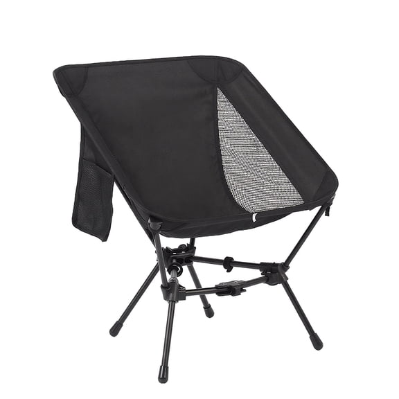 BN-LINK Folding Camping Chair, Portable Backpacking Chair with Carry Bag, Lightweight Hiking Chair for Outdoor Camp, Travel, Beach, Picnic, Black