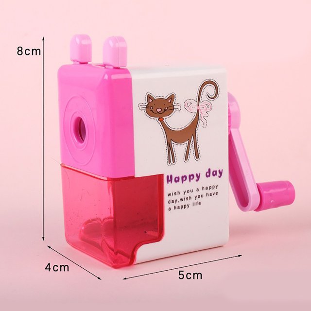 Sacapuntas de lápiz Mini lindo sacapuntas de manivela para estudiantes de primaria y secundaria
