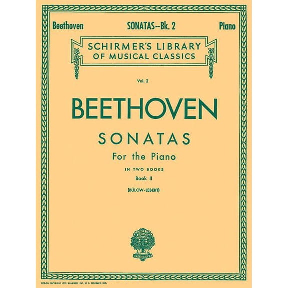 Sonatas - Book 2: Schirmer Library of Classics Volume 2 Piano Solo, (Paperback)