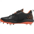 thumbnail image 4 of New Balance Mens Fuel Cell L4040v6 Low Metal Baseball Cleats Black/Orange 6.5, 4 of 6