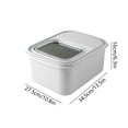 thumbnail image 3 of TIMIFIS Rice Barrel Seau à Riz Pot de Rangement pour Farine Anti-Humidité Anti-Insectes Scellé Boîte de Rangement pour Riz Boîte de Rangement pour Riz Rangement Nouilles de Riz Essentiels de Cuisine, 3 of 6