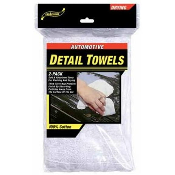 S M Arnold Terry Towels-Detail - Pack of 12