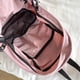 thumbnail image 3 of Mochila Informal Color en Ligera Nailon Con Bolsillo Harajuku Color Rosa, 3 of 9