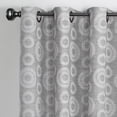 thumbnail image 2 of PowerSellerUSA 2-Pack Geometric Window Curtain Panels Woven Jacquard Fabric for Livingroom or Bedroom, Rod Pocket Top, 52" W x 63" L, Panel, 2 of 4
