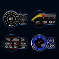 thumbnail image 3 of Car HUD Headup Display Digital Speedometer Dual System Display with SpeedClockRPMWater&Oil TemperatureAltitudeetc. Overspeed Acceleration Test Brake Test, 3 of 7