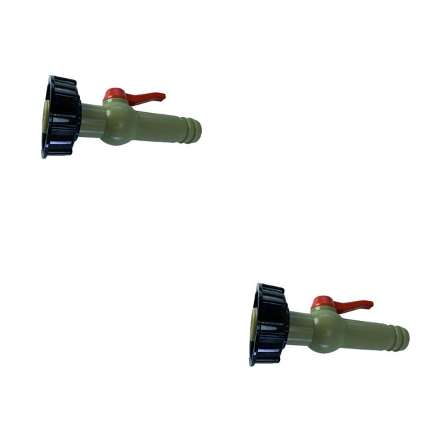 relayinert IBC Container Plastic Faucets Reservoir on/off Control Connectors Fittings Barrels Accessory Replacing Parts Straight 32mm 2PCS