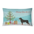 thumbnail image 1 of Carolines Treasures CK3558PW1216 Rottweiler Christmas Tree Canvas Fabric Decorative Pillow, 1 of 4