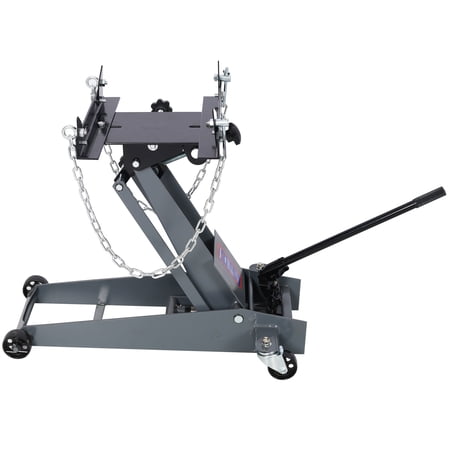 Huloretions Transmission Jack 1/2 Ton (1000 Lb) Capacity Hydraulic Floor Jack Stand Floor Jack Stand With Wheels Hydraulic Transmission Repair Jack Hydraulic Telescopic Transmission Jack