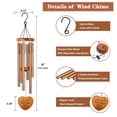 thumbnail image 5 of Sympathy Gifts For Loss Of Loved One  Memorial Wind Chimes Funeral Bereavement Baskets Windchimes In Memory A Mom Dad Husband Brother - Golden, 5 of 6