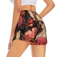 thumbnail image 3 of Bixox Women's Vintage Red Flower Chihuahua pattern 2 in 1 Running Shorts - Lightweight Athletic Workout Gym Yoga Shorts Liner with Pockets - XX-Large, 3 of 5