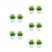 WORGEOUS 10 pcs  Realistic Fake Bonsai Tree For Indoor Decoration Small Artificial Plants In Pots For Desk Or Bathroom Faux Greenery For Living Room