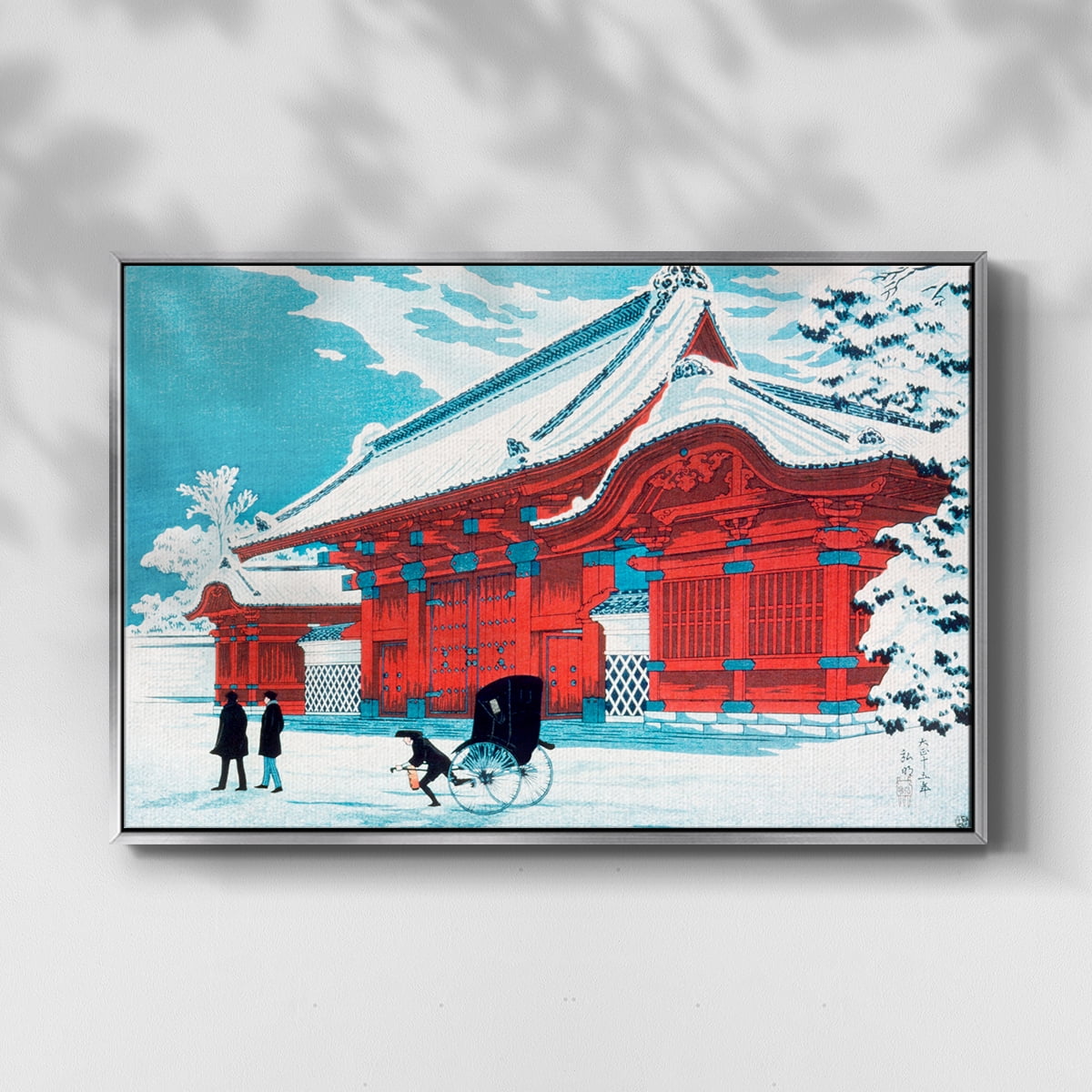 Vintage Landscape-CCXCIII By Wexford Home Framed in Silver Wood Gallery Wrapped Canvas 25 in. x 37 in.