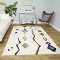 thumbnail image 2 of Balta Backstedt Bohemian Stripe Shag Area Rug 2'7" x 7' Runner 8' Runner Runner, Indoor Entryway, Bedroom, Dining Room, 2 of 5