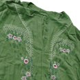 thumbnail image 6 of Women's Embroidered Tops Floral Tunic V Neck Short Sleeve T Shirt Summer Casual Tops Peasant Tunic Loose Blouse QURATI, 6 of 6