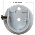 thumbnail image 2 of Urbanest Inside Mount Brackets for 7/8"-1" Rods, Glossy White, Set of 2, 2 of 5