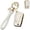 3 Buttons Gold White, variant on 4‑Button Remote Key Fob Protector Case & Keychain Compatible with Toyota Camry SE/LE, Corolla SE/LE, Highlander, C‑HR, Fortuner, 2018‑2025