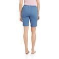 thumbnail image 2 of RealSize Women's 2-Pocket Pull On Stretch Shorts, Available in Petite Sizing, 2 of 5