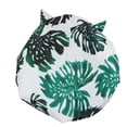 thumbnail image 2 of Bearachild Gorros de baño para ducha Estampado de flores Impermeable Reutilizable Elástico Colorido Universal Largo Sombrero corto Baño Estampado de Juegos de accesorios de baño Hoja verde Bearachild HA062078-22B, 2 of 6