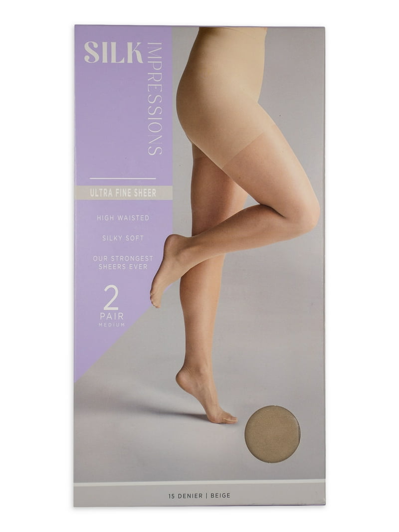Silk Impressions Women's Fine Sheer Pantyhose, 15 Denier Ultra