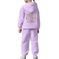 thumbnail image 5 of Boys Girls Active Sweatsuit,2PC Long Sleeve Letter Printed Hoodie Sweatshirt Jogger Set Fall Clothes Girl Clothes 12-13 Years, 5 of 6