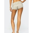 thumbnail image 3 of Women Y2K Studded Foldover Micro Shorts Vintage Low Waist Slim Fit Mini Shorts Summer Boxer Short Party Clubwear, 3 of 6