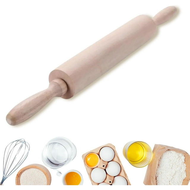 Rodillo De Madera Giratorio Para Amasar Pizza Pan