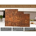 thumbnail image 4 of Thick End Grain Acacia Wood Cutting Board 20x15x2 In, Wooden Butcher Block, Chop  ng Board For Kitchen with Juice Groove Handles Non-Slip Pats (Gift Box), 4 of 8
