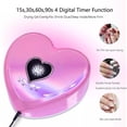 thumbnail image 2 of Cute Heart Shape Fast Drying Manicure Pedicure Machine Light Weight 96W Cure UV LED Nail Lamp ,High Power, 2 of 6