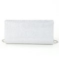 thumbnail image 5 of Women Chain Tote Handbag Envelope Clutch Shoulder Bag Evening Clutch (Silver), 5 of 10