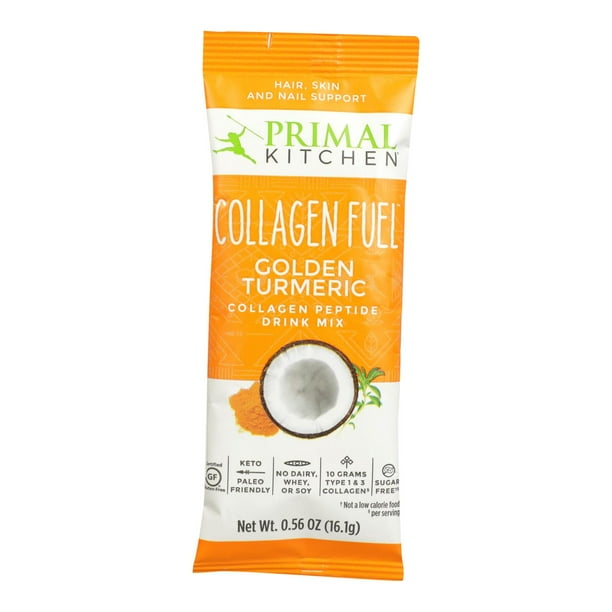 (12 Pack) Primal Kitchen Collagen Fuel Golden Turmeric, 0 ...