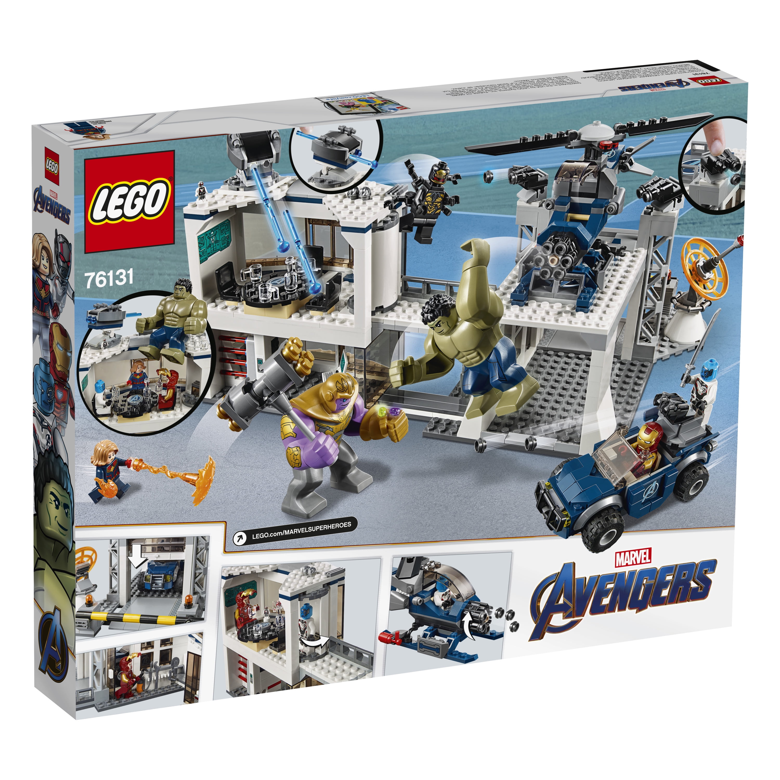 modbydeligt Nysgerrighed undersøgelse LEGO Marvel Avengers Compound Battle 76131 Building Set (699 pieces) -  Walmart.com