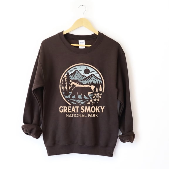 Great Smoky National Park Two-Toned Circle - Women's Graphic Sweatshirt