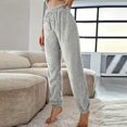 thumbnail image 4 of Summer Pants for Women Pants for Women Dressy Womens Comfy Casual Pajama Designer Wide Leg Yoga Trousers Leather Corduroy Small Sweatpants Fashion Womens Light Gray M, 4 of 7