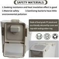 thumbnail image 3 of Large Flour Storage Container Bin 25lb, 4Pack Airtight Rice Storage Containers with Wheels Seal Locking Lid, BPA Free with Measuring Cup&Scoop for Flour, Rice, Grain(Gray), 3 of 9