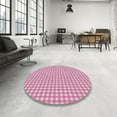 thumbnail image 4 of Ahgly Company Machine Washable Indoor Square Transitional Blush Pink Area Rugs, 8' Square, 4 of 7